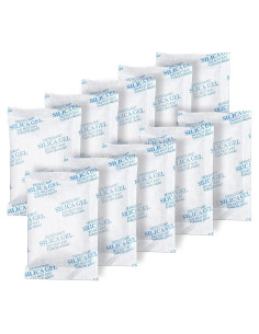 Paquetes de Gel de Sílice 20g - 80 Pcs Desecante Seguro para Alimentos