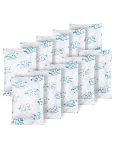 Paquetes de Gel de Sílice 20g - 80 Pcs Desecante Seguro para Alimentos