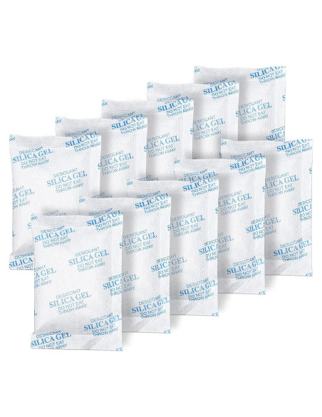 Paquetes de Gel de Sílice 20g - 80 Pcs Desecante Seguro para Alimentos