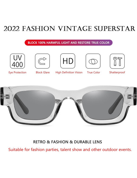 Gafas de sol polarizadas AIEYEZO retro unisex 44mm UV400