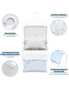 Bolsas Deshumidificadoras ZSZMFH 12 Paquetes 500ml Sin Olor 2