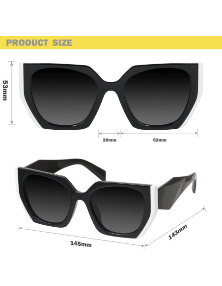 Gafas de Sol Geométricas Mosanana UV400 para Mujeres