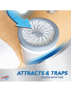 Absorbente de Humedad DampRid 311 g - Paquete de 6, Fragancia Fresca 2