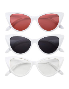 3 Gafas de Sol Gato OWL con Protección UV para Mujeres