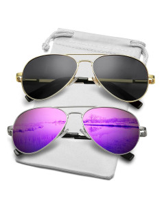 Gafas de Sol Aviador AIEYEZO Polarizadas UV400 58mm