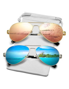 Gafas de sol AIEYEZO aviador polarizadas UV400 unisex