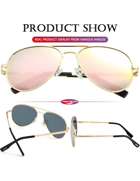 Gafas de sol AIEYEZO aviador polarizadas UV400 unisex