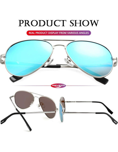 Gafas de sol AIEYEZO aviador polarizadas UV400 unisex