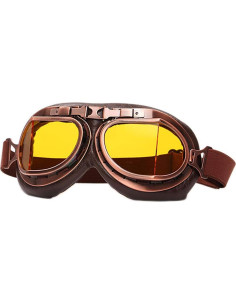 Gafas de Moto Vintage Peicees Cobre Lentes Ámbar 2