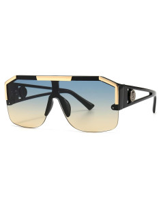 Gafas de Sol Cuadradas AIEYEZO Degradado Azul Marrón 72mm