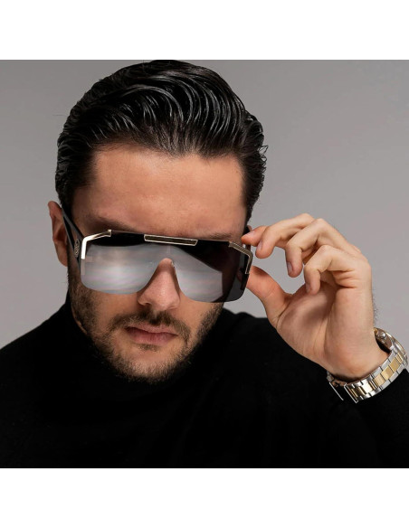 Gafas de Sol Cuadradas AIEYEZO Lentes UV 100% Protección