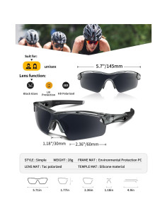 Gafas de sol deportivas Rosemal 7252 polarizadas UV400 2