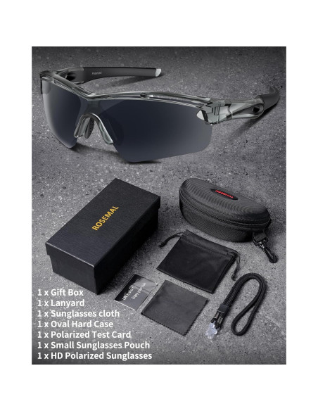 Gafas de sol deportivas Rosemal 7252 polarizadas UV400