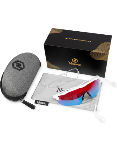 Gafas de Ciclismo Nordik AKSEL - UV400 y Lentes Antirreflectantes