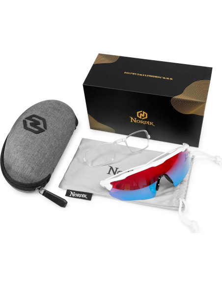Gafas de Ciclismo Nordik AKSEL - UV400 y Lentes Antirreflectantes