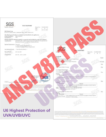 Gafas de Seguridad HUNTERSKY ANSI Z87 Anti Fog UV400