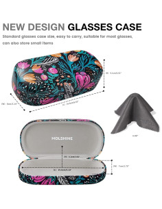 Molshine Funda Dura para Gafas de Sol Grande Tulip 2
