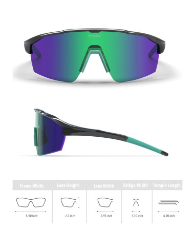Gafas de Ciclismo BEACOOL Polarizadas UV400 TR90 Unisex
