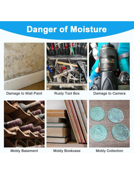 Paquetes Deshidratantes Gel de Sílice Absorbking 500g - 6 Unidades