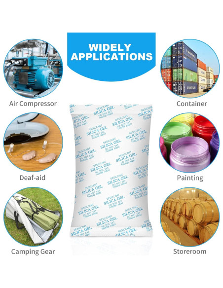 Paquetes Deshidratantes Gel de Sílice Absorbking 500g - 6 Unidades