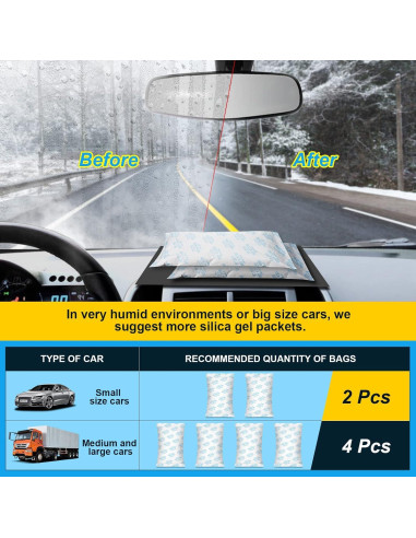 Paquetes Deshidratantes Gel de Sílice Absorbking 500g - 6 Unidades