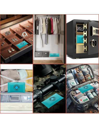 Paquete de 10 Gel de Sílice Deshidratante ZSKK 100g - Absorbe Humedad