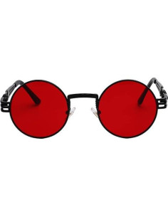 Gafas de sol redondas de metal gótico UV400 para mujer 2