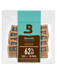 Boveda 62% RH - Paquete de 10 Control de Humedad 14g