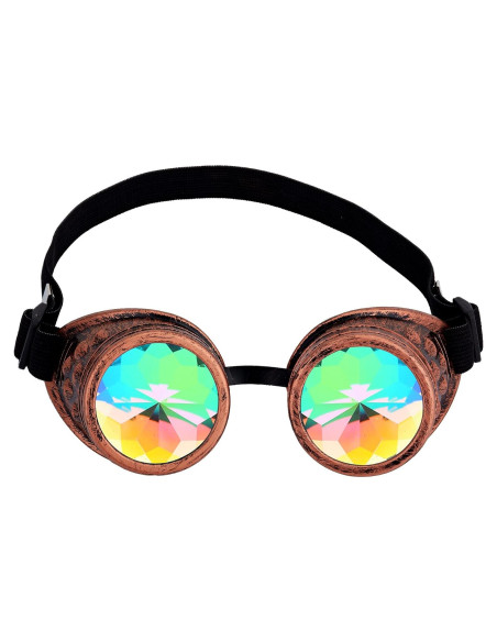 Gafas Steampunk Lelinta Ajustables Cobre Rojo para Cosplay Gafas Steampunk Lelinta Ajustables Cobre Rojo para Cosplay