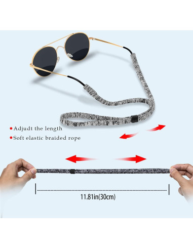 Correa Ajustable para Gafas 2 PCS Nylon/Spandex Unisex