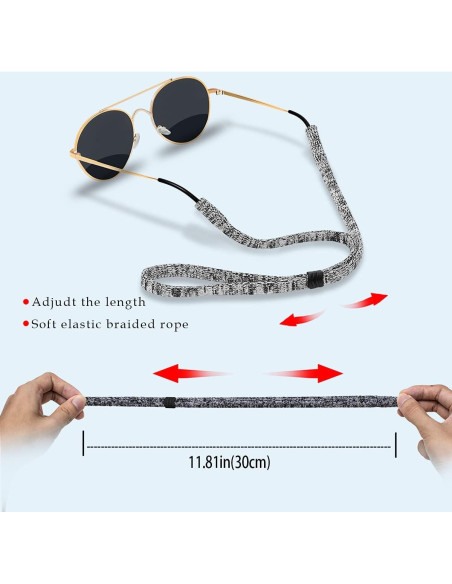 Correa Ajustable para Gafas 2 PCS Nylon/Spandex Unisex