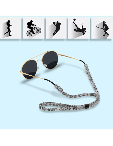 Correa Ajustable para Gafas 2 PCS Nylon/Spandex Unisex