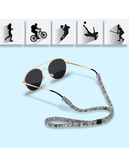 Correa Ajustable para Gafas 2 PCS Nylon/Spandex Unisex