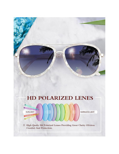 Gafas de Sol BIRCEN Polarizadas UV para Mujeres BC2001