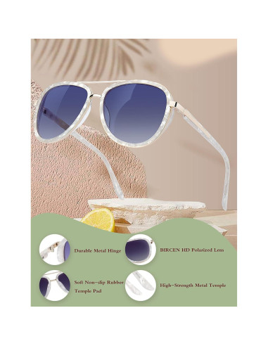 Gafas de Sol BIRCEN Polarizadas UV para Mujeres BC2001