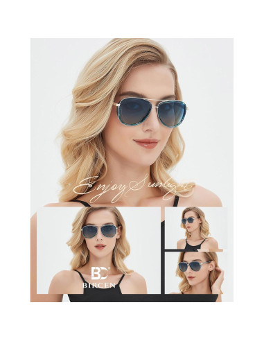 Gafas de sol BIRCEN para mujeres UV400 - Marco acetato