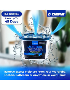 Absorbente de Humedad Zarpax 300g | Carbón Activado | Set de 4 2