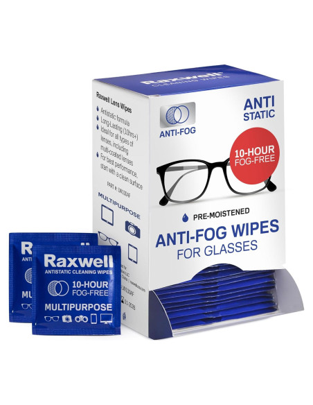 Toallitas Antivaho Raxwell 100 Unidades para Gafas