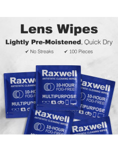 Toallitas Antivaho Raxwell 100 Unidades para Gafas 2