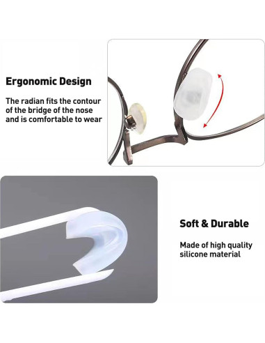 Almohadillas de Silicona Gdnmpat para Gafas - 10 Pares M