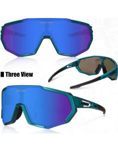 Gafas de Ciclismo Queshark con 3 Lentes Polarizadas 2