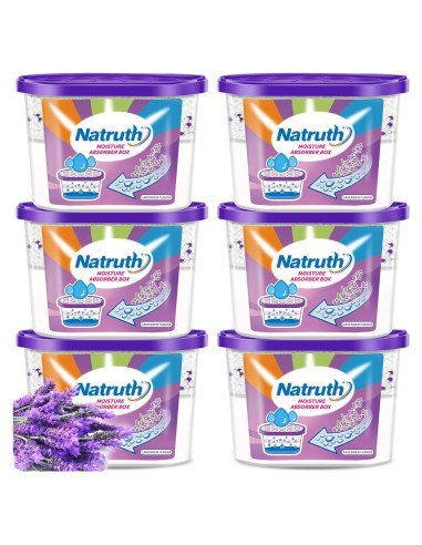 NATRUTH Absorbentes de Humedad 12.5 oz Aroma Lavanda 6-Pack
