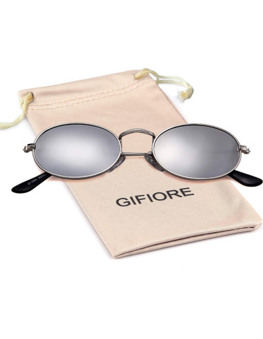 Gafas de Sol Ovaladas Retro GIFIORE con Lentes Espejados