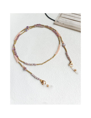 Cadena de Gafas Chic con Perlas de Cristal 72 cm