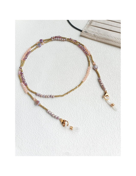 Cadena de Gafas Chic con Perlas de Cristal 72 cm