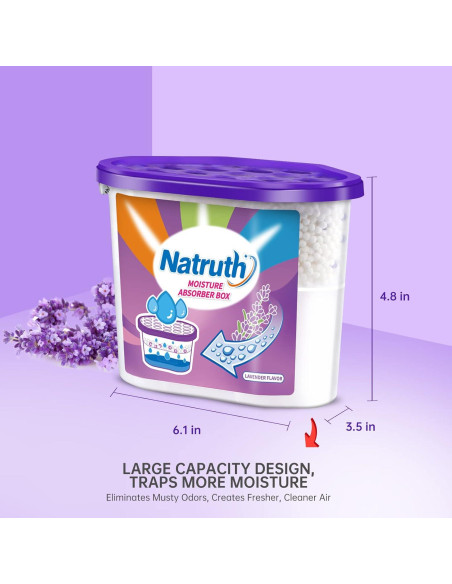NATRUTH Absorbentes de Humedad 12.5 oz Aroma Lavanda 6-Pack NATRUTH Absorbentes de Humedad 12.5 oz Aroma Lavanda 6-Pack