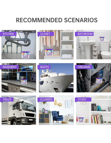 NATRUTH Absorbentes de Humedad 12.5 oz Aroma Lavanda 6-Pack