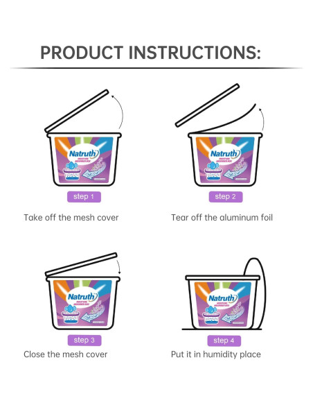 NATRUTH Absorbentes de Humedad 12.5 oz Aroma Lavanda 6-Pack NATRUTH Absorbentes de Humedad 12.5 oz Aroma Lavanda 6-Pack