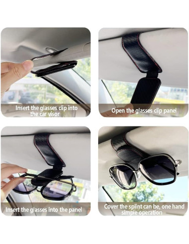 Soporte para Gafas de Sol CMWWYFC Holder-B Cuero Magnético