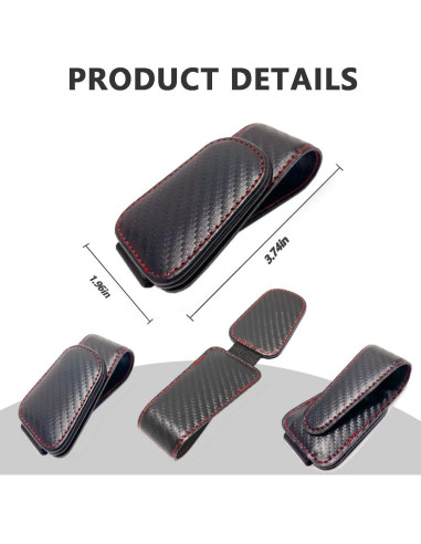 Soporte para Gafas de Sol CMWWYFC Holder-B Cuero Magnético